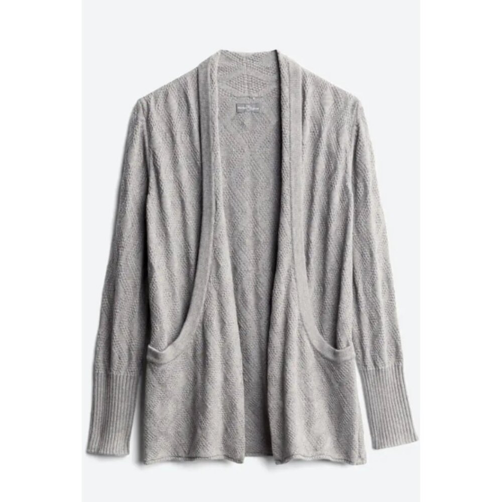 Market & Spruce Gray Knit Cardigan with pockets